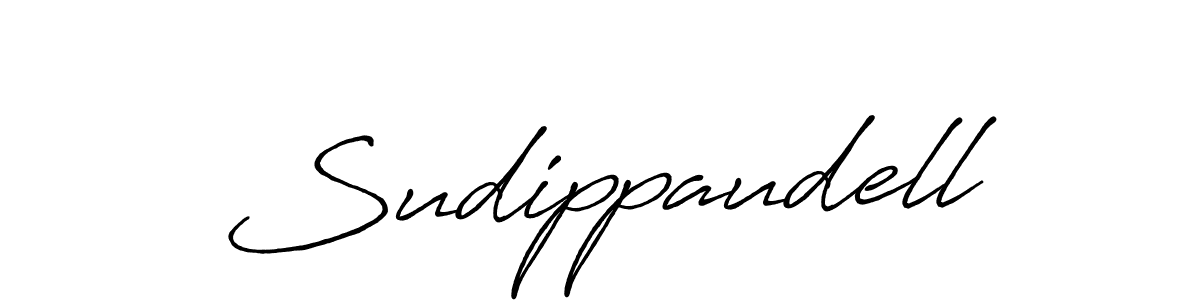 Sudippaudell stylish signature style. Best Handwritten Sign (Antro_Vectra_Bolder) for my name. Handwritten Signature Collection Ideas for my name Sudippaudell. Sudippaudell signature style 7 images and pictures png