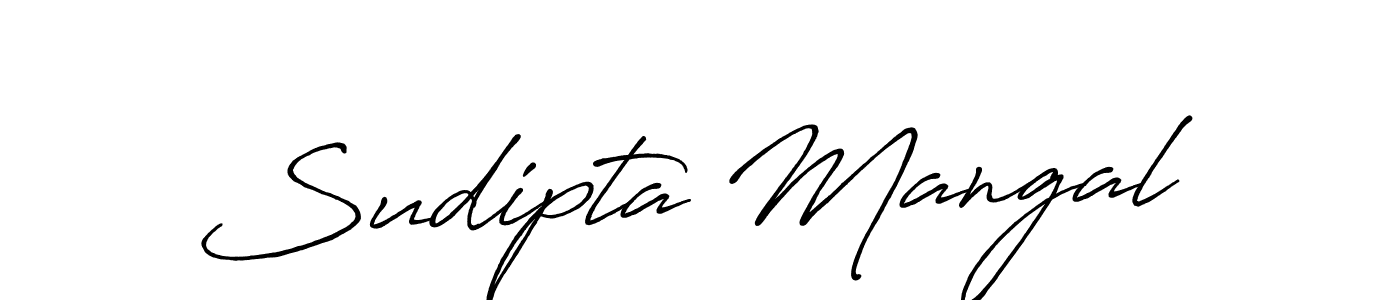 Create a beautiful signature design for name Sudipta Mangal. With this signature (Antro_Vectra_Bolder) fonts, you can make a handwritten signature for free. Sudipta Mangal signature style 7 images and pictures png