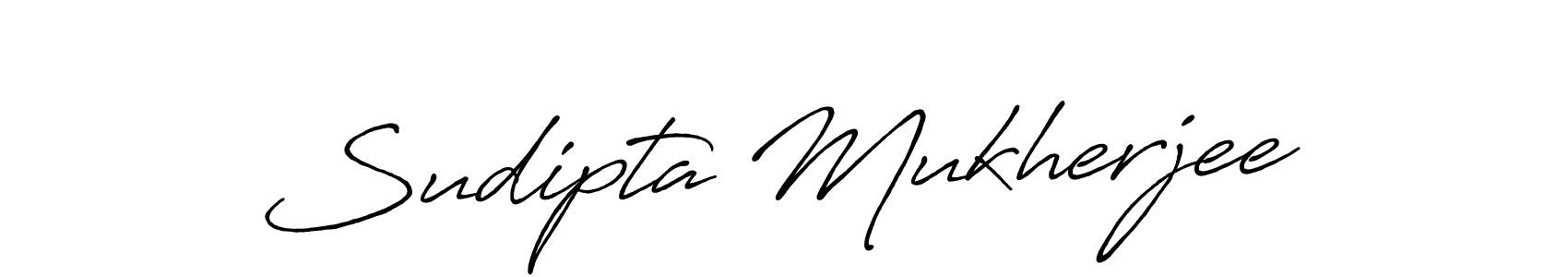 Make a beautiful signature design for name Sudipta Mukherjee. With this signature (Antro_Vectra_Bolder) style, you can create a handwritten signature for free. Sudipta Mukherjee signature style 7 images and pictures png