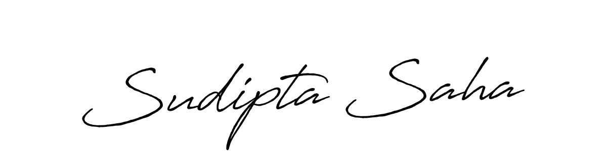 Design your own signature with our free online signature maker. With this signature software, you can create a handwritten (Antro_Vectra_Bolder) signature for name Sudipta Saha. Sudipta Saha signature style 7 images and pictures png