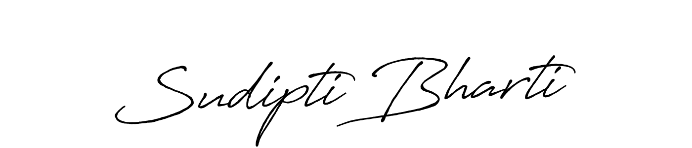 Once you've used our free online signature maker to create your best signature Antro_Vectra_Bolder style, it's time to enjoy all of the benefits that Sudipti Bharti name signing documents. Sudipti Bharti signature style 7 images and pictures png