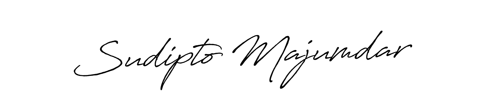 How to make Sudipto Majumdar name signature. Use Antro_Vectra_Bolder style for creating short signs online. This is the latest handwritten sign. Sudipto Majumdar signature style 7 images and pictures png
