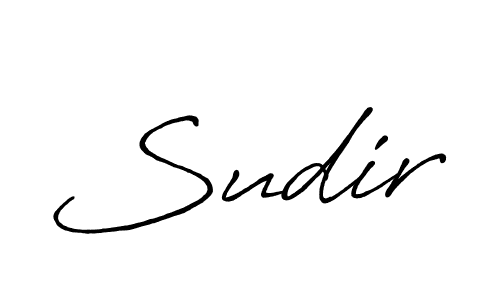 Create a beautiful signature design for name Sudir. With this signature (Antro_Vectra_Bolder) fonts, you can make a handwritten signature for free. Sudir signature style 7 images and pictures png