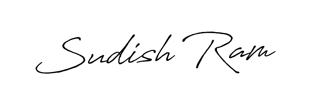 It looks lik you need a new signature style for name Sudish Ram. Design unique handwritten (Antro_Vectra_Bolder) signature with our free signature maker in just a few clicks. Sudish Ram signature style 7 images and pictures png
