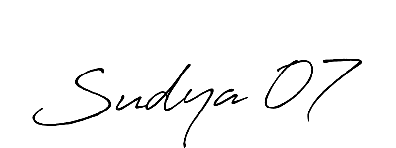 Similarly Antro_Vectra_Bolder is the best handwritten signature design. Signature creator online .You can use it as an online autograph creator for name Sudya 07. Sudya 07 signature style 7 images and pictures png