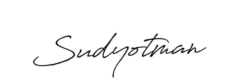 Design your own signature with our free online signature maker. With this signature software, you can create a handwritten (Antro_Vectra_Bolder) signature for name Sudyotman. Sudyotman signature style 7 images and pictures png