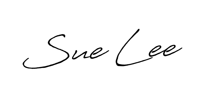 You should practise on your own different ways (Antro_Vectra_Bolder) to write your name (Sue Lee) in signature. don't let someone else do it for you. Sue Lee signature style 7 images and pictures png