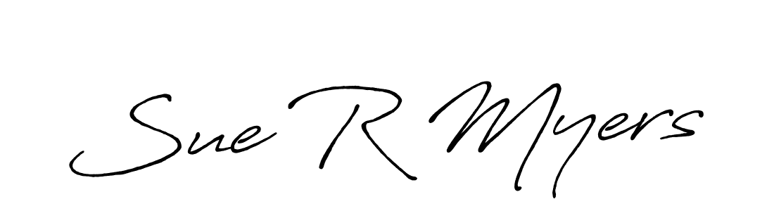 You should practise on your own different ways (Antro_Vectra_Bolder) to write your name (Sue R Myers) in signature. don't let someone else do it for you. Sue R Myers signature style 7 images and pictures png