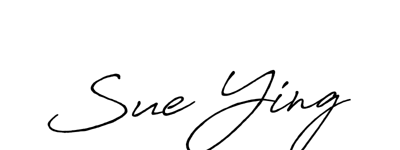Use a signature maker to create a handwritten signature online. With this signature software, you can design (Antro_Vectra_Bolder) your own signature for name Sue Ying. Sue Ying signature style 7 images and pictures png