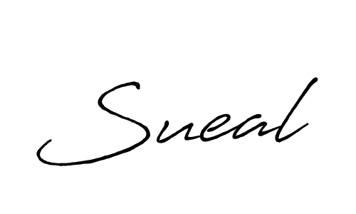 It looks lik you need a new signature style for name Sueal. Design unique handwritten (Antro_Vectra_Bolder) signature with our free signature maker in just a few clicks. Sueal signature style 7 images and pictures png