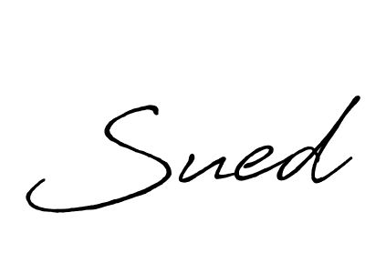 This is the best signature style for the Sued name. Also you like these signature font (Antro_Vectra_Bolder). Mix name signature. Sued signature style 7 images and pictures png