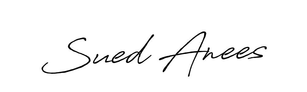 Antro_Vectra_Bolder is a professional signature style that is perfect for those who want to add a touch of class to their signature. It is also a great choice for those who want to make their signature more unique. Get Sued Anees name to fancy signature for free. Sued Anees signature style 7 images and pictures png