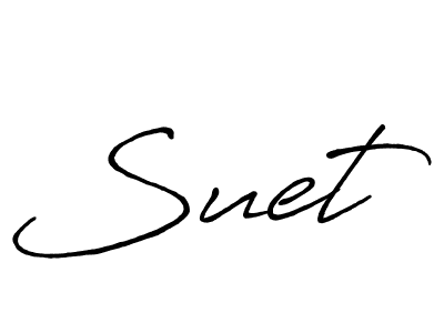 Suet stylish signature style. Best Handwritten Sign (Antro_Vectra_Bolder) for my name. Handwritten Signature Collection Ideas for my name Suet. Suet signature style 7 images and pictures png