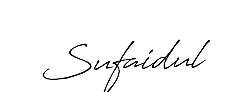 Sufaidul stylish signature style. Best Handwritten Sign (Antro_Vectra_Bolder) for my name. Handwritten Signature Collection Ideas for my name Sufaidul. Sufaidul signature style 7 images and pictures png