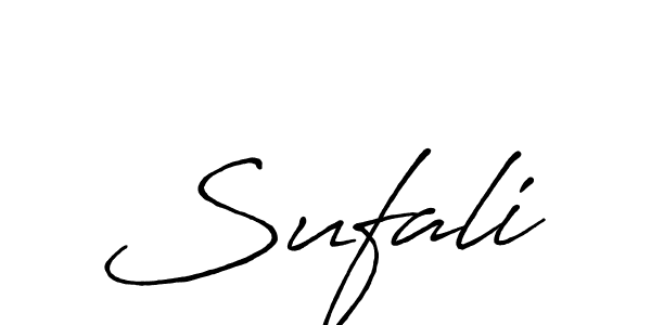 Create a beautiful signature design for name Sufali. With this signature (Antro_Vectra_Bolder) fonts, you can make a handwritten signature for free. Sufali signature style 7 images and pictures png