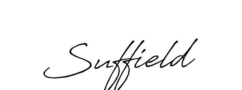 Suffield stylish signature style. Best Handwritten Sign (Antro_Vectra_Bolder) for my name. Handwritten Signature Collection Ideas for my name Suffield. Suffield signature style 7 images and pictures png
