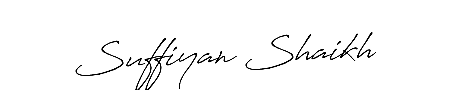 How to make Suffiyan Shaikh signature? Antro_Vectra_Bolder is a professional autograph style. Create handwritten signature for Suffiyan Shaikh name. Suffiyan Shaikh signature style 7 images and pictures png