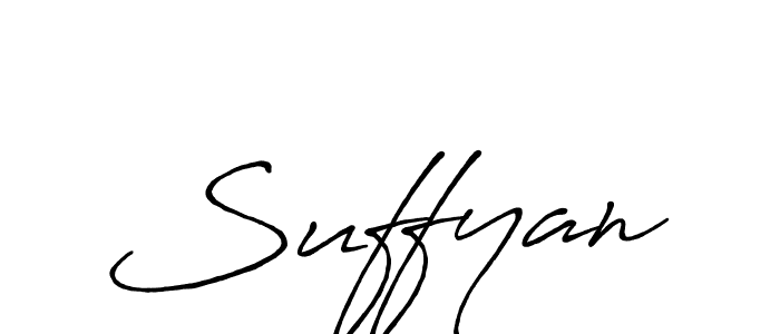 Also we have Suffyan name is the best signature style. Create professional handwritten signature collection using Antro_Vectra_Bolder autograph style. Suffyan signature style 7 images and pictures png