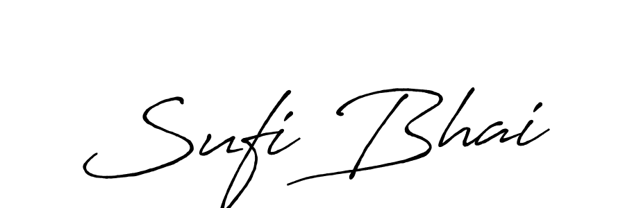 The best way (Antro_Vectra_Bolder) to make a short signature is to pick only two or three words in your name. The name Sufi Bhai include a total of six letters. For converting this name. Sufi Bhai signature style 7 images and pictures png