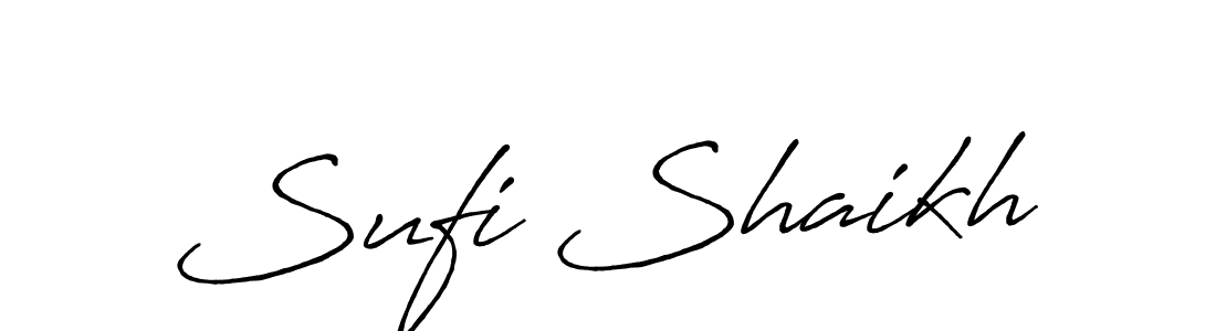 Sufi Shaikh stylish signature style. Best Handwritten Sign (Antro_Vectra_Bolder) for my name. Handwritten Signature Collection Ideas for my name Sufi Shaikh. Sufi Shaikh signature style 7 images and pictures png