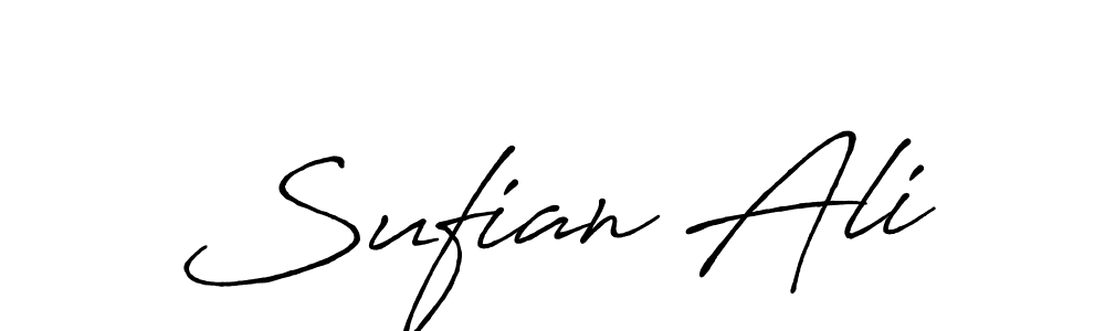 Create a beautiful signature design for name Sufian Ali. With this signature (Antro_Vectra_Bolder) fonts, you can make a handwritten signature for free. Sufian Ali signature style 7 images and pictures png