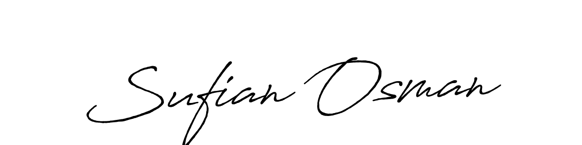 Sufian Osman stylish signature style. Best Handwritten Sign (Antro_Vectra_Bolder) for my name. Handwritten Signature Collection Ideas for my name Sufian Osman. Sufian Osman signature style 7 images and pictures png