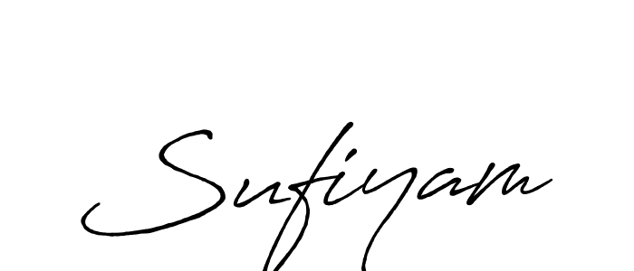 How to make Sufiyam signature? Antro_Vectra_Bolder is a professional autograph style. Create handwritten signature for Sufiyam name. Sufiyam signature style 7 images and pictures png