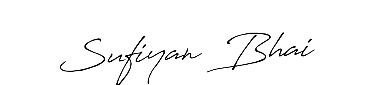 This is the best signature style for the Sufiyan  Bhai name. Also you like these signature font (Antro_Vectra_Bolder). Mix name signature. Sufiyan  Bhai signature style 7 images and pictures png