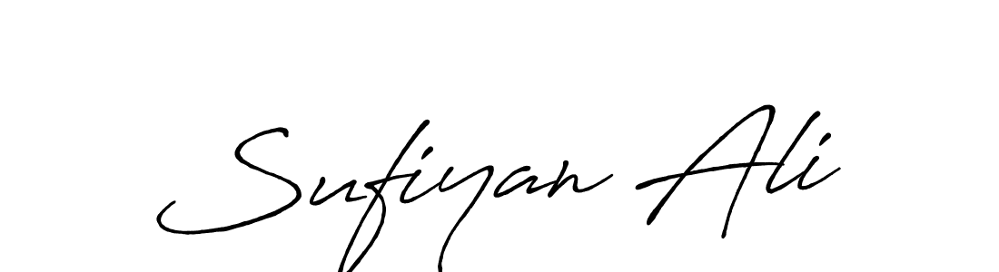 Design your own signature with our free online signature maker. With this signature software, you can create a handwritten (Antro_Vectra_Bolder) signature for name Sufiyan Ali. Sufiyan Ali signature style 7 images and pictures png