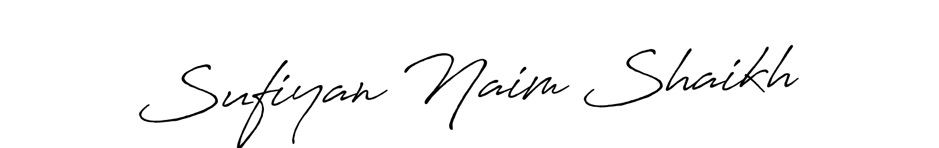 Use a signature maker to create a handwritten signature online. With this signature software, you can design (Antro_Vectra_Bolder) your own signature for name Sufiyan Naim Shaikh. Sufiyan Naim Shaikh signature style 7 images and pictures png