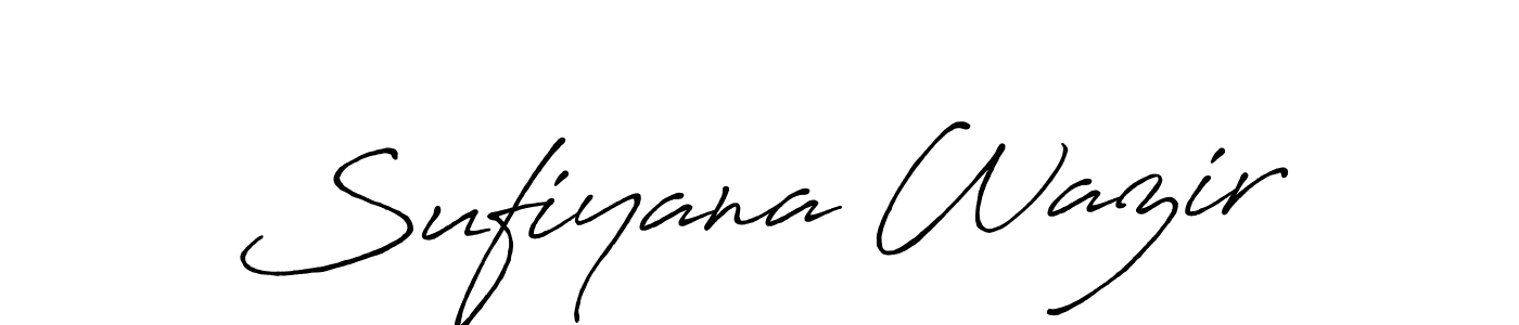 Sufiyana Wazir stylish signature style. Best Handwritten Sign (Antro_Vectra_Bolder) for my name. Handwritten Signature Collection Ideas for my name Sufiyana Wazir. Sufiyana Wazir signature style 7 images and pictures png