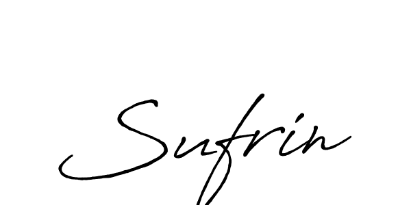 Create a beautiful signature design for name Sufrin. With this signature (Antro_Vectra_Bolder) fonts, you can make a handwritten signature for free. Sufrin signature style 7 images and pictures png