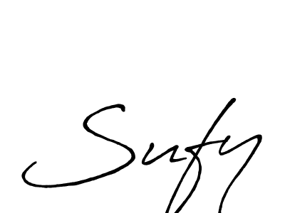 Similarly Antro_Vectra_Bolder is the best handwritten signature design. Signature creator online .You can use it as an online autograph creator for name Sufy. Sufy signature style 7 images and pictures png