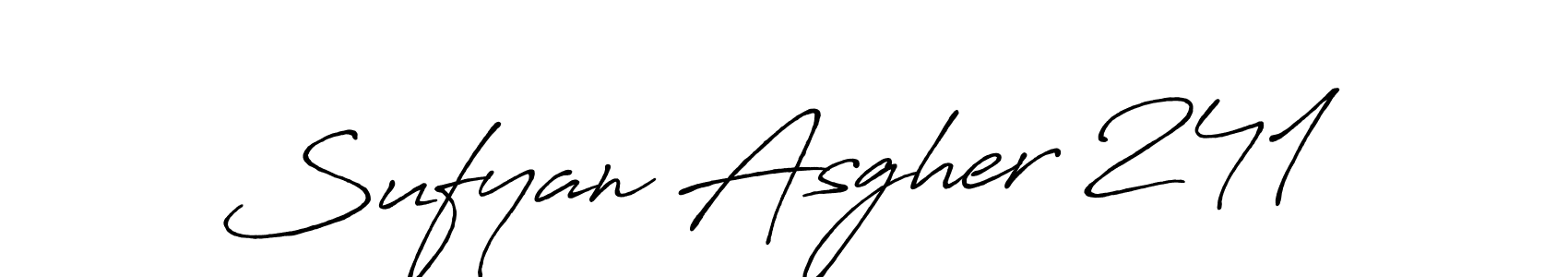 Sufyan Asgher 241 stylish signature style. Best Handwritten Sign (Antro_Vectra_Bolder) for my name. Handwritten Signature Collection Ideas for my name Sufyan Asgher 241. Sufyan Asgher 241 signature style 7 images and pictures png