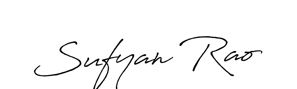 How to make Sufyan Rao name signature. Use Antro_Vectra_Bolder style for creating short signs online. This is the latest handwritten sign. Sufyan Rao signature style 7 images and pictures png