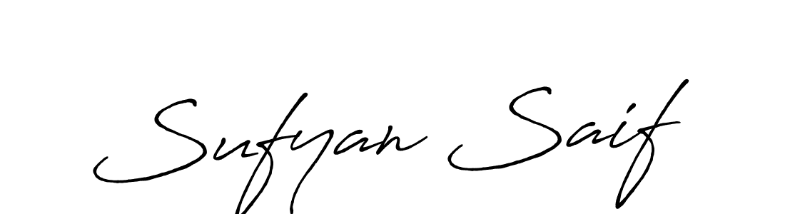 Design your own signature with our free online signature maker. With this signature software, you can create a handwritten (Antro_Vectra_Bolder) signature for name Sufyan Saif. Sufyan Saif signature style 7 images and pictures png