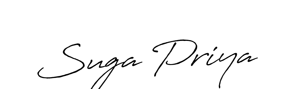 Also we have Suga Priya name is the best signature style. Create professional handwritten signature collection using Antro_Vectra_Bolder autograph style. Suga Priya signature style 7 images and pictures png