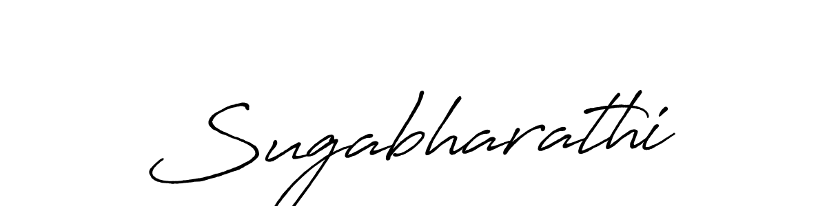 Make a beautiful signature design for name Sugabharathi. With this signature (Antro_Vectra_Bolder) style, you can create a handwritten signature for free. Sugabharathi signature style 7 images and pictures png