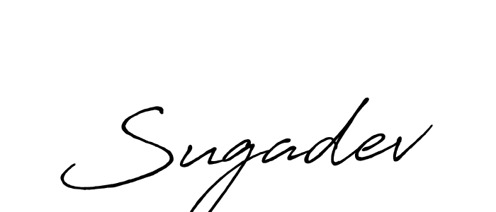 How to make Sugadev name signature. Use Antro_Vectra_Bolder style for creating short signs online. This is the latest handwritten sign. Sugadev signature style 7 images and pictures png