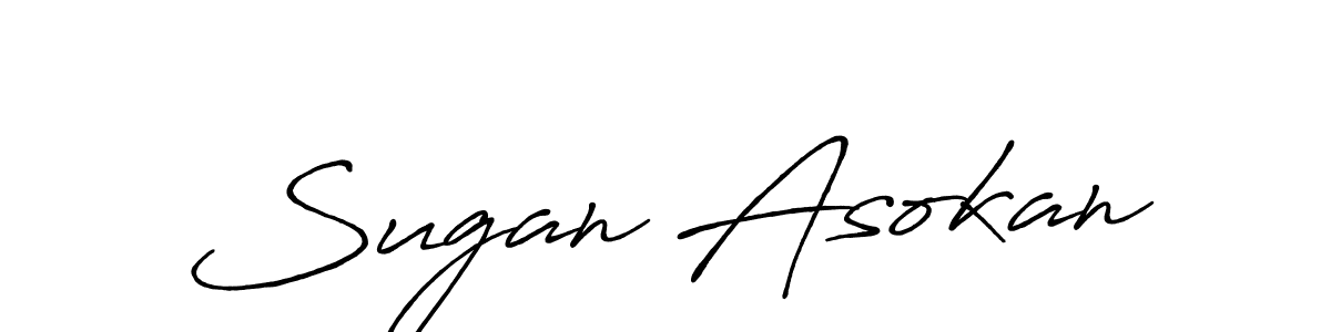 if you are searching for the best signature style for your name Sugan Asokan. so please give up your signature search. here we have designed multiple signature styles  using Antro_Vectra_Bolder. Sugan Asokan signature style 7 images and pictures png