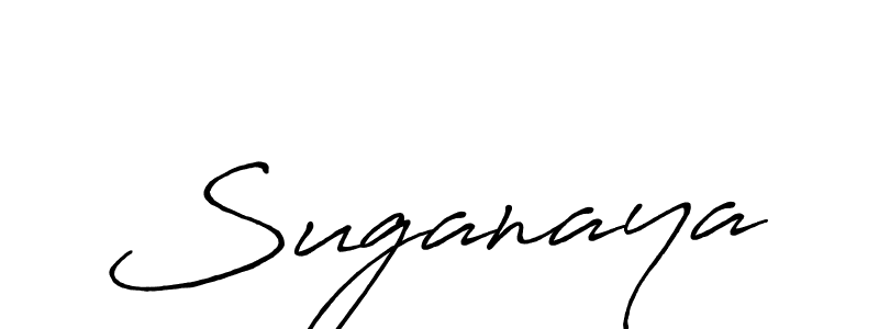 How to make Suganaya signature? Antro_Vectra_Bolder is a professional autograph style. Create handwritten signature for Suganaya name. Suganaya signature style 7 images and pictures png