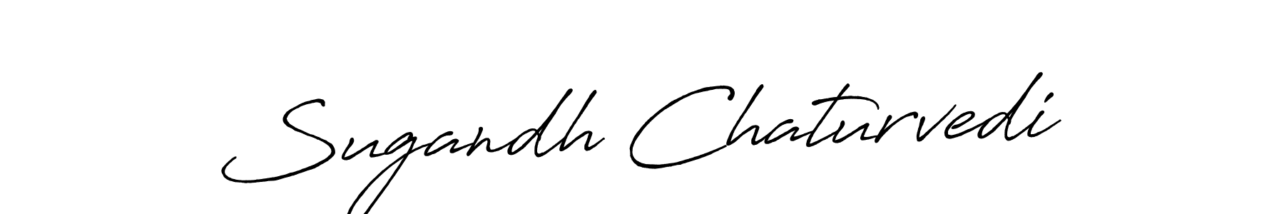 This is the best signature style for the Sugandh Chaturvedi name. Also you like these signature font (Antro_Vectra_Bolder). Mix name signature. Sugandh Chaturvedi signature style 7 images and pictures png