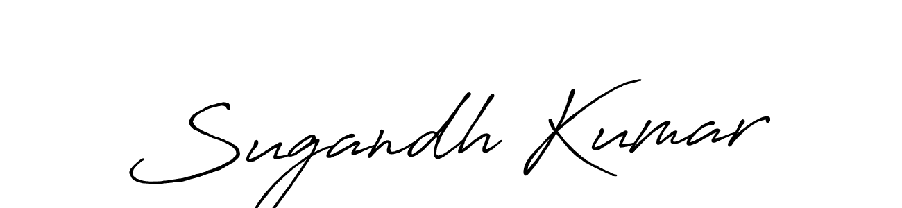 Use a signature maker to create a handwritten signature online. With this signature software, you can design (Antro_Vectra_Bolder) your own signature for name Sugandh Kumar. Sugandh Kumar signature style 7 images and pictures png