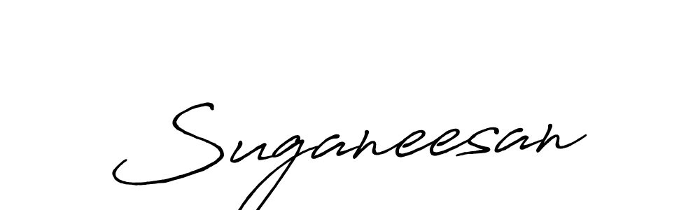 Make a beautiful signature design for name Suganeesan. With this signature (Antro_Vectra_Bolder) style, you can create a handwritten signature for free. Suganeesan signature style 7 images and pictures png