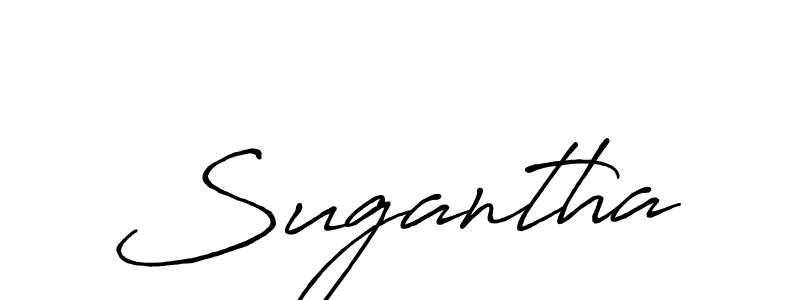 Create a beautiful signature design for name Sugantha. With this signature (Antro_Vectra_Bolder) fonts, you can make a handwritten signature for free. Sugantha signature style 7 images and pictures png