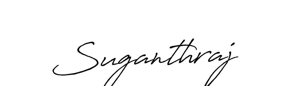 Create a beautiful signature design for name Suganthraj. With this signature (Antro_Vectra_Bolder) fonts, you can make a handwritten signature for free. Suganthraj signature style 7 images and pictures png