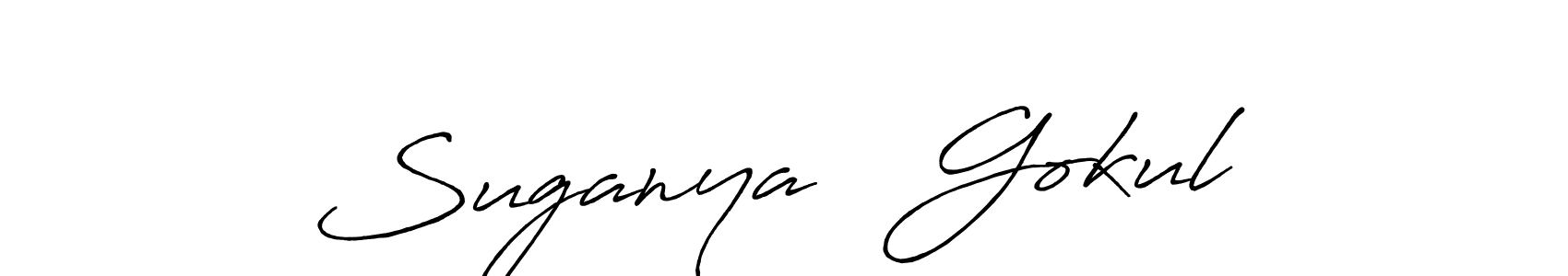 Make a short Suganya ❤ Gokul signature style. Manage your documents anywhere anytime using Antro_Vectra_Bolder. Create and add eSignatures, submit forms, share and send files easily. Suganya ❤ Gokul signature style 7 images and pictures png