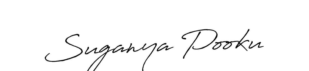 Make a beautiful signature design for name Suganya Pooku. Use this online signature maker to create a handwritten signature for free. Suganya Pooku signature style 7 images and pictures png