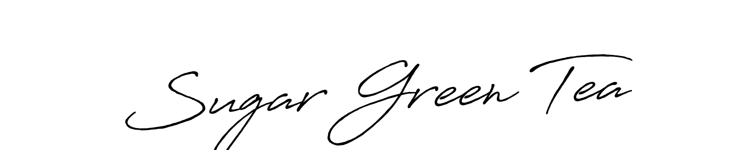 Also we have Sugar Green Tea name is the best signature style. Create professional handwritten signature collection using Antro_Vectra_Bolder autograph style. Sugar Green Tea signature style 7 images and pictures png