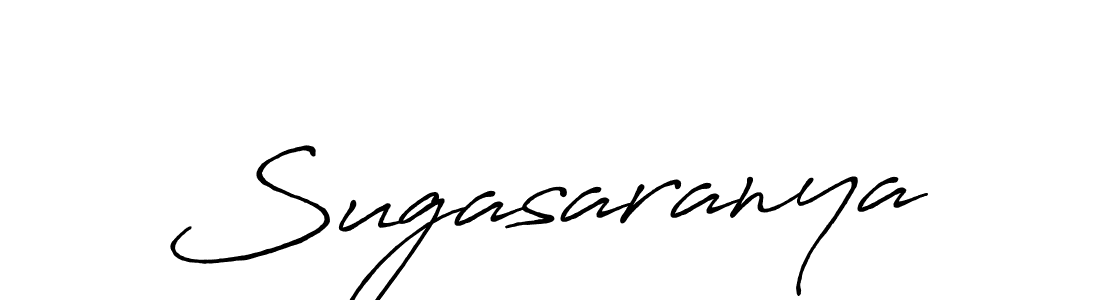 Create a beautiful signature design for name Sugasaranya. With this signature (Antro_Vectra_Bolder) fonts, you can make a handwritten signature for free. Sugasaranya signature style 7 images and pictures png